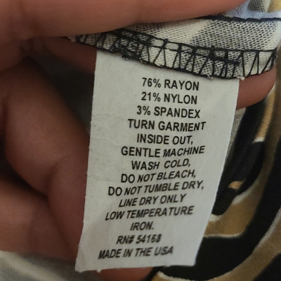 Elliott Lauren Zebra Print Pull On Pants Black And Gold Sz 6 - Picture 2 of 4